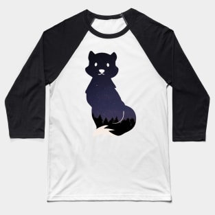 Twilight star fox pattern - Nightsky Baseball T-Shirt